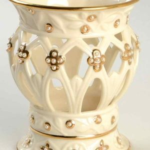 Lenox Votive Candleholder Florentine & Pearl WITH BOX
